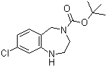 structure of CAS# 886364-27-8, 4-Boc-8-chloro-2,3,4,5-tetrahydro-1H-benzo[e][1,4]diazepine