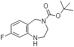 结构式 CAS# 886364-28-9, 4-叔丁氧羰基-8-氟-2,3,4,5-四氢-1H-苯并[e][1,4]二氮杂卓