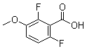 structure of CAS# 886498-30-2, 2,6-Difluoro-3-methoxybenzoic acid;2,6-Difluoro-3-methoxybenzenecarboxylic acid