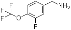 结构式 CAS# 886499-13-4, 3-氟-4-三氟甲氧基苄胺
