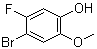 结构式 CAS# 886510-25-4, 4-溴-5-氟-2-甲氧基苯酚