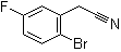 structure of CAS# 886761-96-2, 2-Bromo-5-fluorobenzeneacetonitrile;(2-Bromo-5-fluorophenyl)acetonitrile