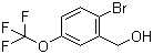 结构式 CAS# 886763-15-1, 2-溴-5-(三氟甲氧基)苄醇; 2-溴-5-(三氟甲氧基)苯甲醇