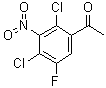 结构式 CAS# 887267-36-9, 1-(2,4-二氯-5-氟-3-硝基苯基)乙酮