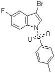 结构式 CAS# 887338-48-9, 3-溴-5-氟-1-[(4-甲基苯基)磺酰基]-1H-吲哚