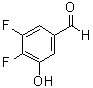 结构式 CAS# 887584-91-0, 3,4-二氟-5-羟基苯甲醛