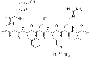 结构式 CAS# 88866-92-6, 8-L-Valineadrenorphin (human)