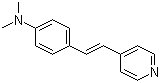 结构式 CAS# 889-36-1, 4-[4-(二甲基氨基)苯乙烯基]吡啶
