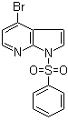 结构式 CAS# 889939-25-7, 4-溴-1-(苯磺酰基)-1H-吡咯并[2,3-b]吡啶