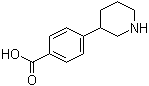 结构式 CAS# 889942-43-2, 4-(哌啶-3-基)苯甲酸