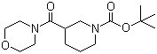 结构式 CAS# 889942-56-7, 3-(吗啉-4-甲酰基)哌啶-1-甲酸叔丁酯