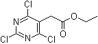 结构式 CAS# 889944-72-3, 2,4,6-三氯-5-嘧啶乙酸乙酯