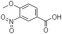 structure of CAS# 89-41-8, 4-Methoxy-3-nitrobenzoic acid;3-Nitro-4-methoxybenzoic acid; 3-Nitro-p-anisic acid