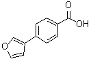 structure of CAS# 890715-18-1, 4-(3-Furanyl)benzoic acid;4-Furan-3-ylbenzoic acid