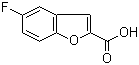 结构式 CAS# 89197-62-6, 5-氟苯并呋喃-2-羧酸