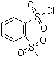 structure of CAS# 89265-35-0, 2-Methylsulfonylbenzenesulfonyl chloride;2-(Methylsulphonyl)benzenesulphonyl chloride