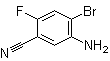 structure of CAS# 893615-28-6, 5-Amino-4-bromo-2-fluorobenzonitrile