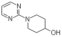 structure of CAS# 893755-98-1, 1-(2-Pyrimidinyl)-4-piperidinol;N-(2-Pyrimidinyl)-4-hydroxypiperidine