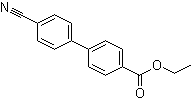 4'-Cyano-[1,1'-biphenyl]-4-carboxylic acid ethyl ester molecular structure (CAS 89409-89-2)