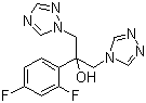 结构式 CAS# 89429-59-4, 2-(2,4-二氟苯基)-1-(1H-1,2,4-噻唑-1-基)-3-(4H-1,2,4-三唑-4-基)-2-丙醇