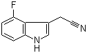 structure of CAS# 89434-04-8, 4-Fluoroindole-3-acetonitrile