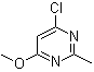 结构式 CAS# 89466-39-7, 4-氯-6-甲氧基-2-甲基嘧啶