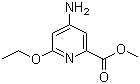 结构式 CAS# 894803-87-3, 4-氨基-6-乙氧基-2-吡啶甲酸甲酯