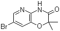 structure of CAS# 894852-01-8, 7-Bromo-2,2-dimethyl-2H-pyrido[3,2-b]-1,4-oxazin-3(4H)-one;7-Bromo-2,2-dimethyl-2H-pyrido[3,2-b][1,4]oxazin-3(4H)-one; 7-Bromo-2,2-dimethyl-4H-pyrido[3,2-b][1,4]oxazin-3-one