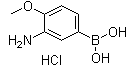 结构式 CAS# 895525-75-4, 3-氨基-4-甲氧基苯硼酸盐酸盐