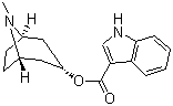 structure of CAS# 89565-68-4, Tropisetron;3-Tropanylindole-3-carboxylate; 1H-Indole-3-carboxylic acid (3-endo)-8-methyl-8-azabicyclo[3.2.1]oct-3-yl ester