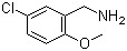 structure of CAS# 896127-80-3, 5-Chloro-2-methoxybenzenemethanamine