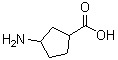 结构式 CAS# 89614-96-0, 3-氨基环戊烷-1-羧酸