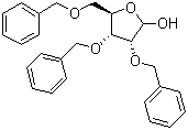 2,3,5-Tri-O-benzyl-alpha-D-ribofuranose molecular structure (CAS 89615-45-2)