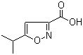 结构式 CAS# 89776-74-9, 5-异丙基异恶唑-3-羧酸; 5-异丙基异恶唑-3-甲酸
