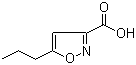 结构式 CAS# 89776-75-0, 5-丙基异恶唑-3-羧酸
