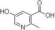 结构式 CAS# 89937-79-1, 5-羟基-2-甲基烟酸