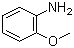 structure of CAS# 90-04-0, o-Anisidine;1-Amino-2-methoxybenzene; 2-Aminoanisole; 2-Methoxyaniline