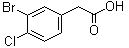 结构式 CAS# 90004-80-1, 3-溴-4-氯苯乙酸
