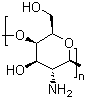 structure of CAS# 9012-76-4, Chitosan;Poly(beta-(1,4)-2-amino-2-deoxy-D-glucose); Poly(beta-(1,4)-D-glucosamine)