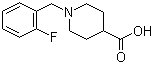 结构式 CAS# 901313-43-7, 1-[(2-氟苯基)甲基]-4-哌啶甲酸