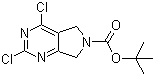结构式 CAS# 903129-71-5, 2,4-二氯-5H-吡咯并[3,4-d]嘧啶-6(7H)-甲酸叔丁酯