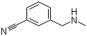 structure of CAS# 90389-96-1, 3-[(Methylamino)methyl]benzonitrile;3-Cyano-N-methylbenzylamine