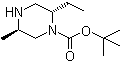 structure of CAS# 906559-60-2, (2S,5R)-2-Ethyl-5-methyl-1-piperazinecarboxylic acid 1,1-dimethylethyl ester