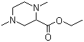 结构式 CAS# 90729-01-4, 1,4-二甲基哌嗪-2-甲酸乙酯