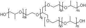 Glycerol ethoxylated propoxylated molecular structure (CAS 9082-00-2)