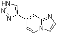 结构式 CAS# 908269-35-2, 7-(1H-[1,2,3]三唑-4-基)咪唑并[1,2-a]吡啶