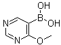 结构式 CAS# 909187-37-7, (4-甲氧基嘧啶-5-基)硼酸