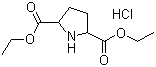 structure of CAS# 90979-49-0, 2,5-Pyrrolidinedicarboxylic acid diethyl ester hydrochloride