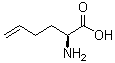 structure of CAS# 90989-12-1, (S)-2-Amino-5-hexenoic acid