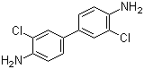 structure of CAS# 91-94-1, 3,3'-Dichlorobenzidine;3,3'-Dichlorobiphenyl-4,4'-diamine